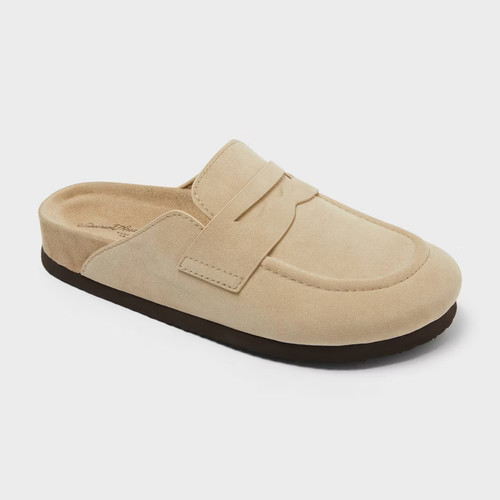 Women jean clog mule flats - jean,