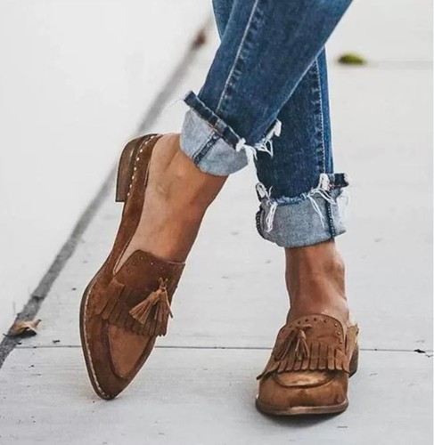 Womens casual slip tassel - womens,