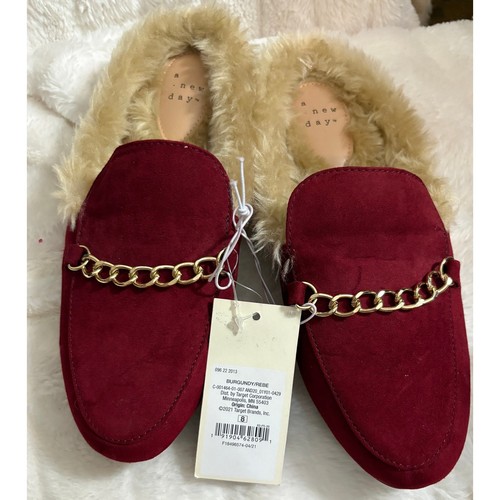 New day burgundy faux suede - new,